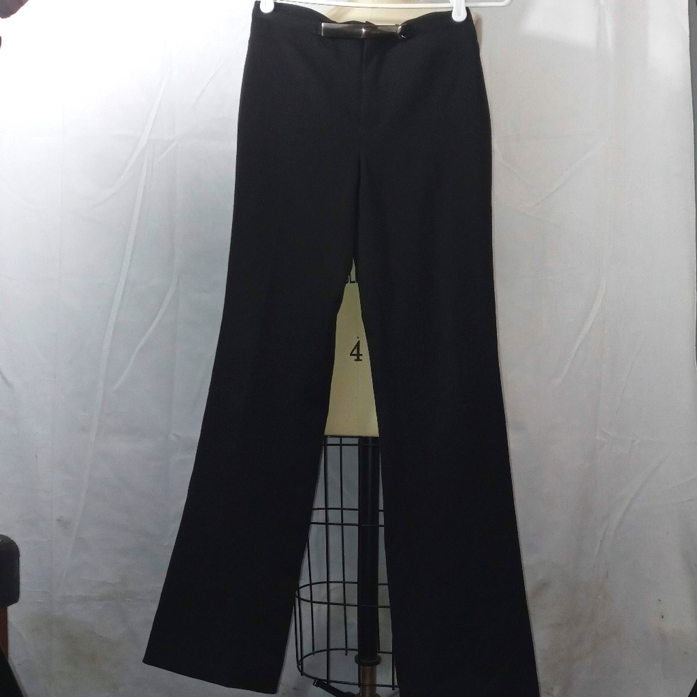 Bebe moda Vintage belted black pants